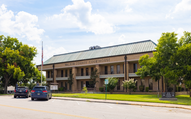 The Walker County Courthouse in Huntsville, Texas – Huntsville, cheap car insurance in Texas