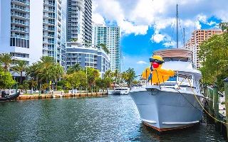 Fort Lauderdale riverwalk and yachts view, south Florida, United States of America – Fort Lauderdale, cheap car insurance in Florida