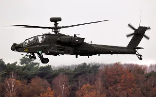 US Army Boeing AH-64E Apache Guardian Longbow attack helicopter of the 3-17th Cavalry flying over Fort Stewart near Hinesville, Georgia – Hinesville, cheap car insurance in Georgia