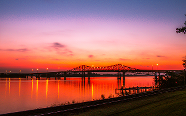 Decatur, Alabama Bridge at Sunrise – Decatur, cheap car insurance in Alabama